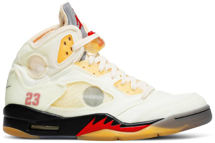 OW x Air Jordan 5 Retro SP Sail DH8565-100